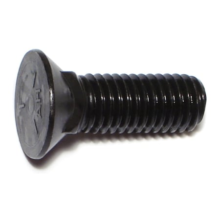 Midwest Fastener Plow Bolt, 1/2"-13 Thrd Sz, 1-1/2" L, Flat Head, Steel, Plain, 6 PK 70521